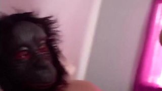 Gorgeous Gorilla jizz-shotgun gets ridden by Super-hot cougar highly superb pink cigar railing with femmes on top ( Costume play hooded pornography )