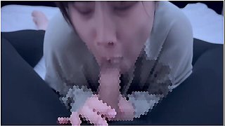 Short-cut College Student With Dark Hair Gets Oral Ejaculation In A Thick Blowjob And A Lot Of Sperm