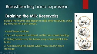 Tutorial on squeezing milk from big brown boob