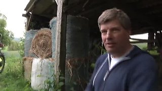 Old Farmer's Wife Gets Fucked in the Barn by Husband - Amateur Homemade HD