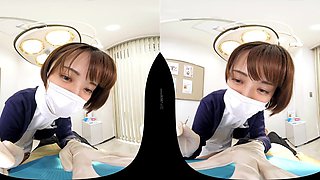 Japanese nurse shares vr short hair pov sensual thrills