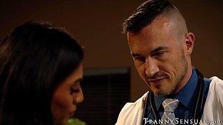 Chanel Chance gets her trans holes owned by hunk fucker