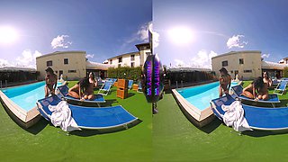 PURITYVR Three lesbian goddesses with Guilia, Benny, and