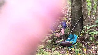 376 Guy Catches Guy Jerking off in the Woods and Joins In to Fuck Him
