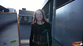 German Scout Casting: Peach Delina 18 Year Old Redhead Teen Fuck in 4K