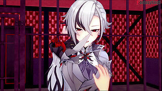 Arlecchino blowjob - 1 - Genshin Impact
