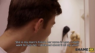 Shame4k. college girl comes in shower and meets stepmoms buddy wet and naked