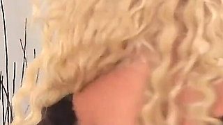 My girlfriend Caylian Curtis a slut with two teasing boobs and a shaved pussy sticks a sex toy in her pussy