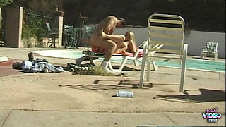 The Area by the Outdoor Pool Is Once Again Seeing an Uptick in Hairy Blondes