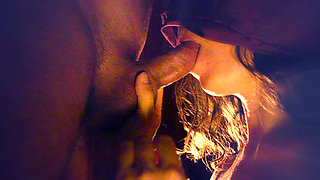She Swallows It All Till to the Last Drop. the Slowest and Most Sensual Blowjob Ever
