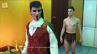 Interactive erotic story featuring a hot blonde with big tits in 3D