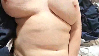 Bbw wand and dildo, solo masturbation