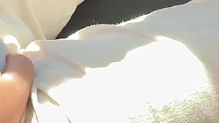 City Tour Gone Wild - Risky Handjob, Blowjob and Doggy - Almost Caught!