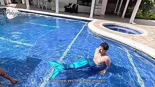 A Sad Latina Finds a Merman and Decides to Suck His Cock and Fuck Him.