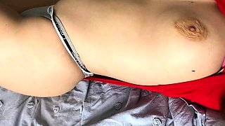 Very Hot Amateur French Teen couple tit fuck on Webcam