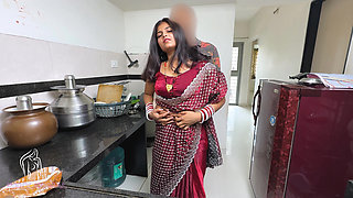 The Tender, New Bride Was Making Pudding in the Kitchen While Her Husband's Brother-in-law Secretly Started Fucking Her From Behind