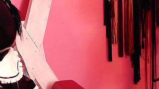 Lesbian sex with dildo - strap-on fuck!