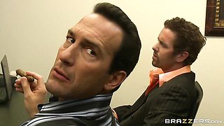 Awesome anal in the doggy style with a hot brunette Kelly Divine