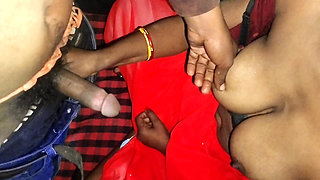 Indian sister-in-law sucked her brother-in-law's penis in desi style, viral uncut sex video, Sarita Naga.