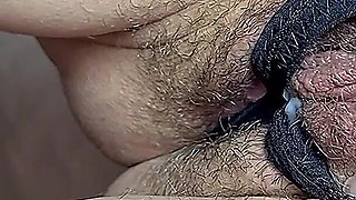 Rubbing Dirty Panties on Hot Stepsister's Juicy, Completely Wet, It Leaks