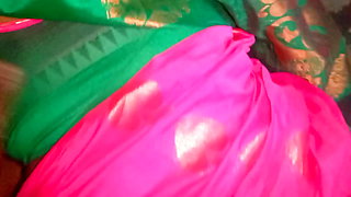 Indian housewife big boobs pressing stepbrother