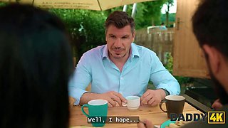 Daddy4k. his grandpa served me an climax dinner