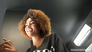 Czech Streets 121: Extra Sexy Black Hairdresser