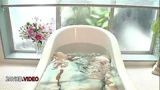 Exciting Japanese POV: Watch Risa Mizuki Perform Sultry Blowjob in Bathroom Bliss!