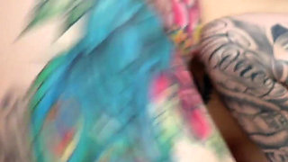 Beautiful Pink Pussy Brunette Gives Me an Intense Treatment and Relieves My Huge Cock