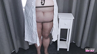 Pantyhose Feel so Sexy on My Hairy Cunt - Cheating Mature Amateur BBW Slut Stepmom Stepmother