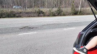 Amateur outdoor sex video scene