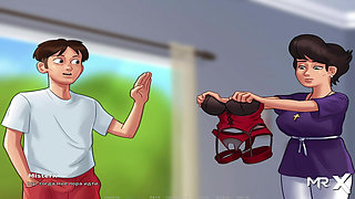 SummertimeSaga - Police Baton Masturbation E2 # 72