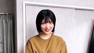 Adorable Japanese teen Izumi Koizumis pussy toyed until