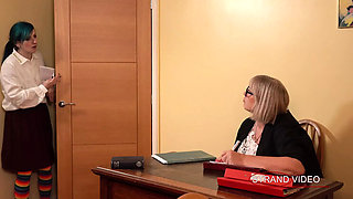 Hot Lesbian Spanking - Ash & Sarah Stern in Kinky BDSM Punishment