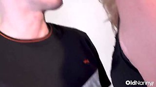 British Mature Blonde Vicky Anne Gets Her Wet Pussy Fucked Hard by Handy Guy