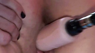 The sex machine fucked her tight hole so hard that every