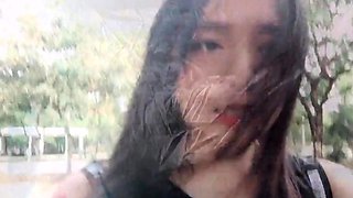 Asian School Girl Goes Wild Camping with Seniors