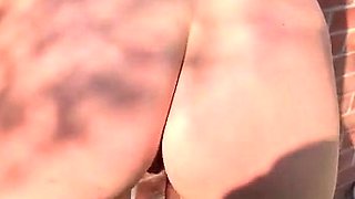 Blonde mature with big boobs masturbates in bed