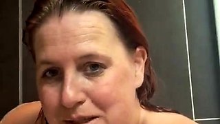 Relaxing in the bathroom after a hard day