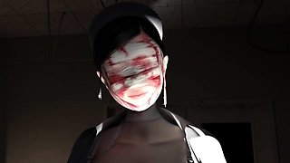 Hot 3D redhead licking a pussy while getting fucked