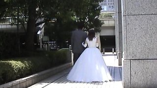 Pissing japanese bride screwed