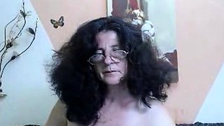 Big-Titted Romanian Granny on Webcam