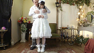 Mature Man and a Gothic Beauty in a Dark, Tempting Encounter