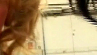 Blonde and Brunette Sluts Ravished in Warehouse Orgy