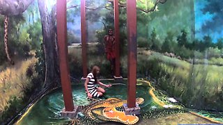 Big ass Thai GF museum visit and fuck