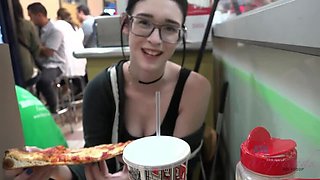 That creamy filling looks delicious spilling from Ivy Aura's pussy - Amateur Footjob