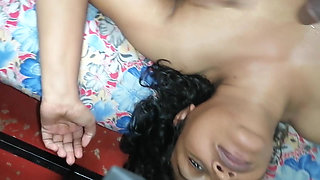 desi neighbor stepaunt gets pants ripped and hard pussy pounding