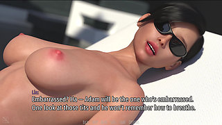 Shadows of Seduction V0.5 - P3 Lia and MILF Jessica’s Scorching Breast Massage by the Pool