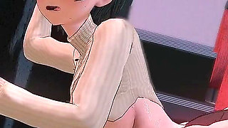 Kanojo, Okarishimasu - Boyfriend Dozes off so Ruka Gets Pounded and Creampied by Another Guy - 3D Hentai Animations