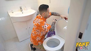 Faux hostel - Big Boobs Big Cock threesome for joy 3